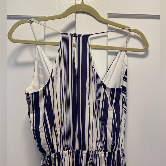 COPY - Blue and white striped summer jumpsuit - Picture 6 of 13